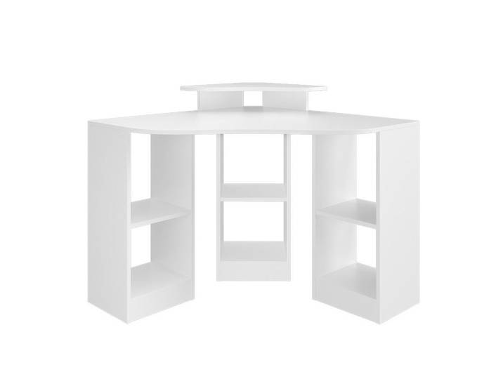Vicco Eckschreibtisch Artur Weiß 94 x 94 cm, Holzwerkstoff, 8 Fächer, Formgebogen, 94x84.4x94 cm, Büromöbel, Schreibtische, Eckschreibtisch