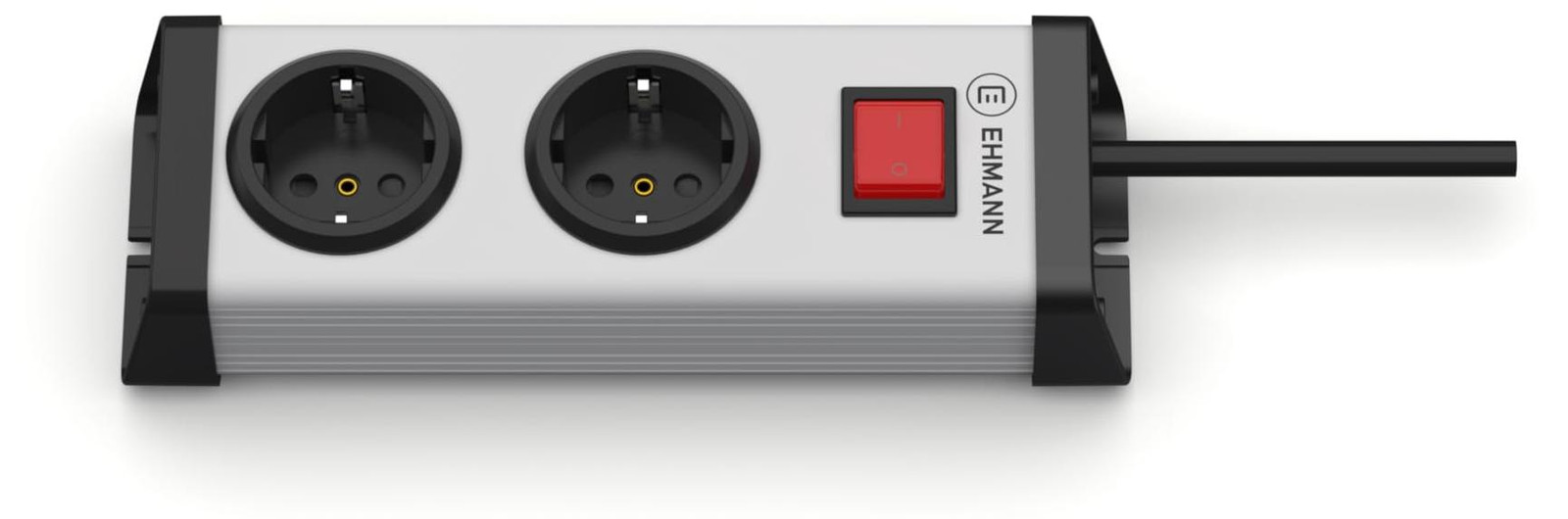 EHMANN Universele stekkerdoos met schakelaar, 2-voudig, 1,5 meter kabel