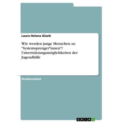 Wie werden junge Menschen zu 'Systemsprenger*innen'? Unterstützungsmöglichkeiten der Jugendhilfe, Taschenbuch von Laura Helena Glunk, GRIN,