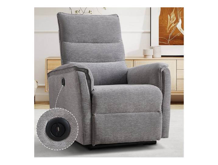 Bonzy Home Relaxsessel Elektrisch Relaxsessel Schaukelstuhl, TV Fernsehsessel (Relaxsessel mit Hocker)