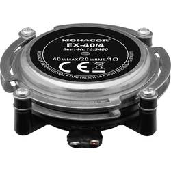 Monacor EX-40/4 Körperschall-Lautsprecher 40 W 4 Ω Metall, Schwarz 1 St. 16.3400