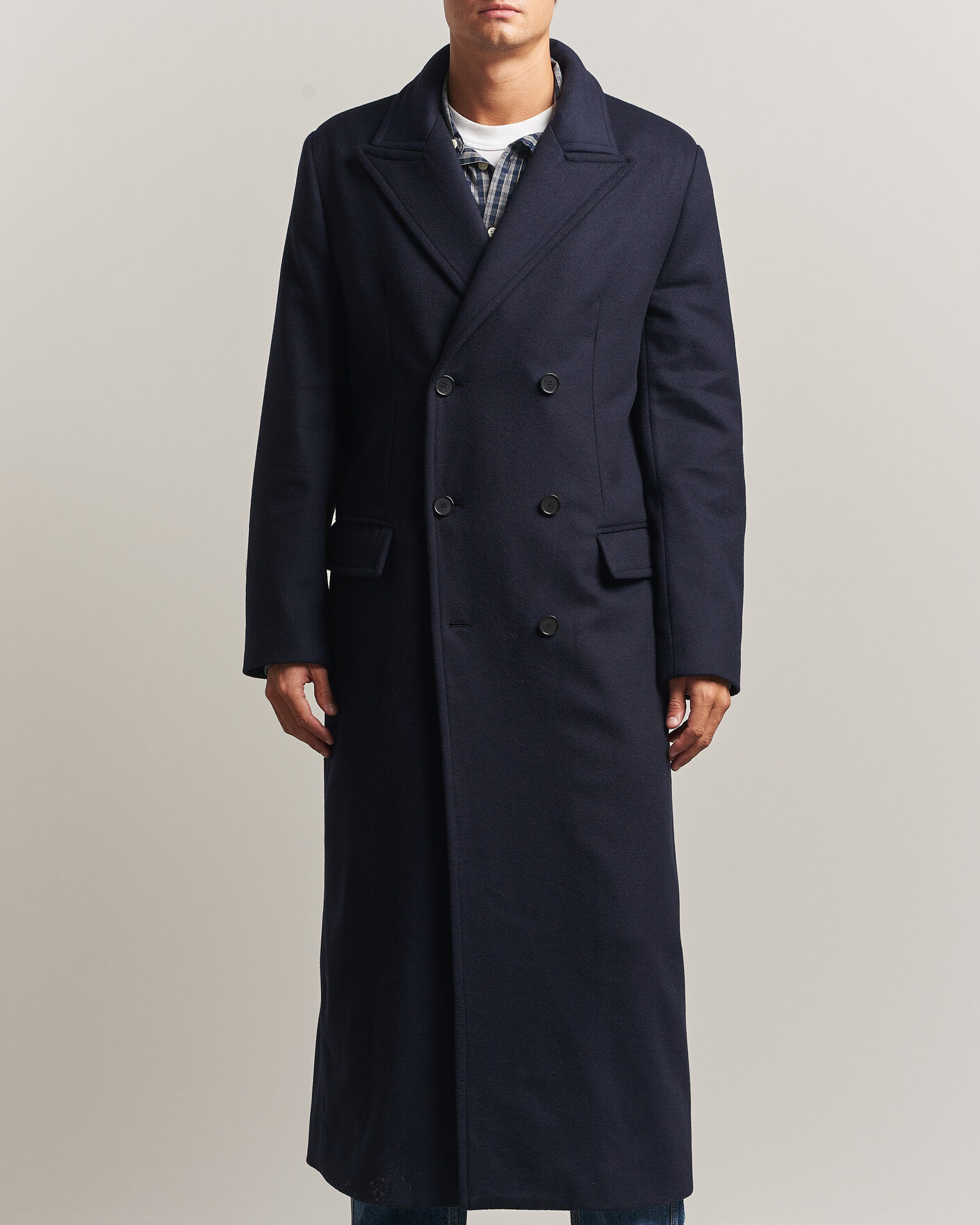 Filippa K Damian Wool Coat French Navy men 50 Blå