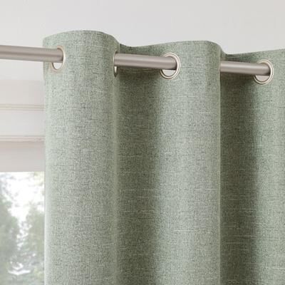 Sun Zero Tula Crosshatch Total Blackout Grommet 1-Piece Curtain Panel, Single Panel