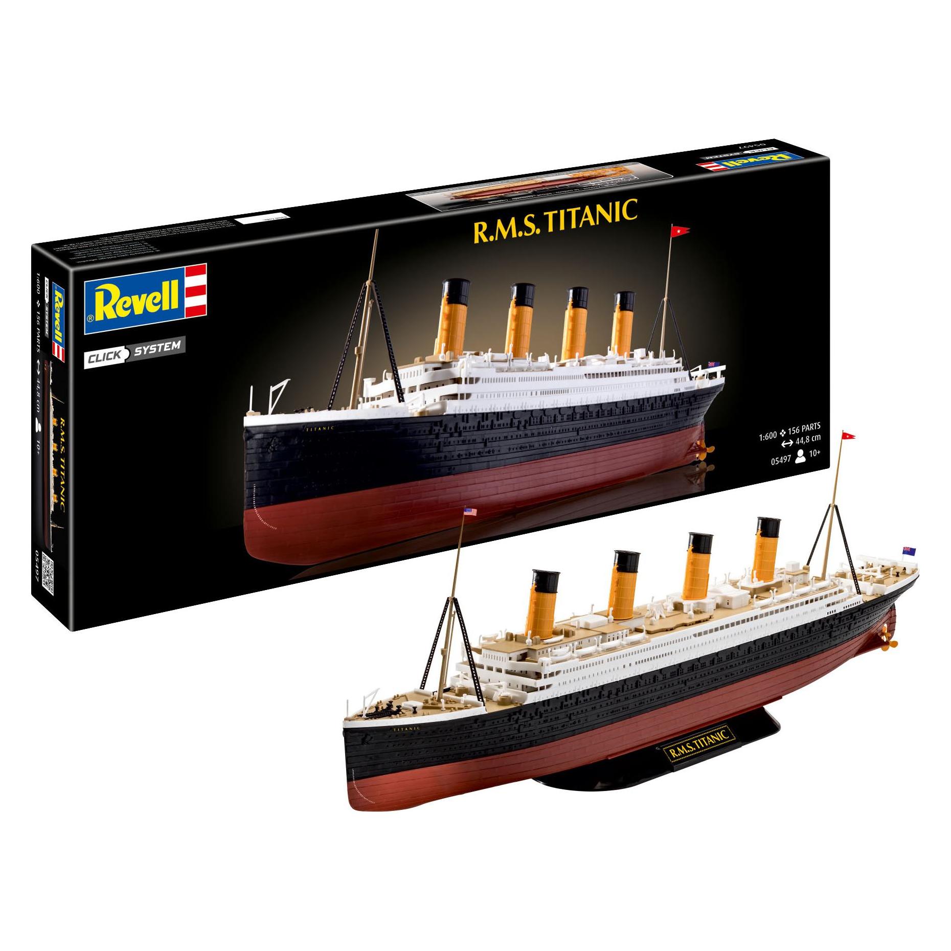Revell Titanic Modellbausatz 1/600 R.M.S. Titanic 55 cm (05497)