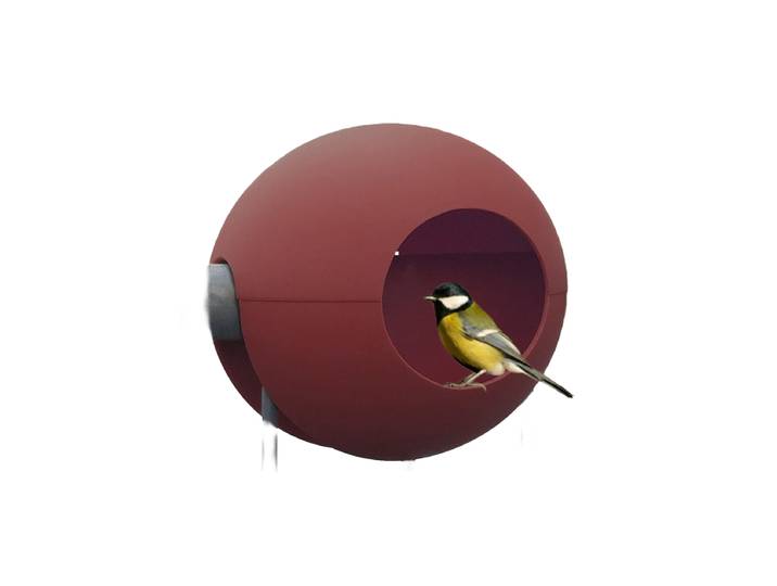 Vogelfutterhaus Birdball Ø 30 cm - Marsala rephorm