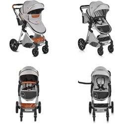 Moni, Kinderwagen, Kinderwagen Alma Sitz umbaubar (0 Monate - 3 Jahre)