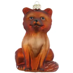Inges Magic & Goodz Christbaumschmuck Glas Fuchs Weihnachtskugeln Weihnachtsbaumschmuck Tiere kupfer