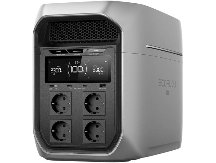 EcoFlow DELTA 3 Max Plus Centrale électrique portable 3 kW\, extensible jusqu'à 10 kWh