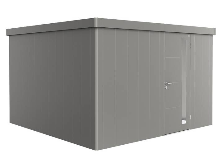 Biohort Gerätehaus Neo 4D Standardtüre Quarzgrau