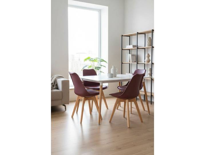 4er Set Synk Basic Stühle - Bordeaux