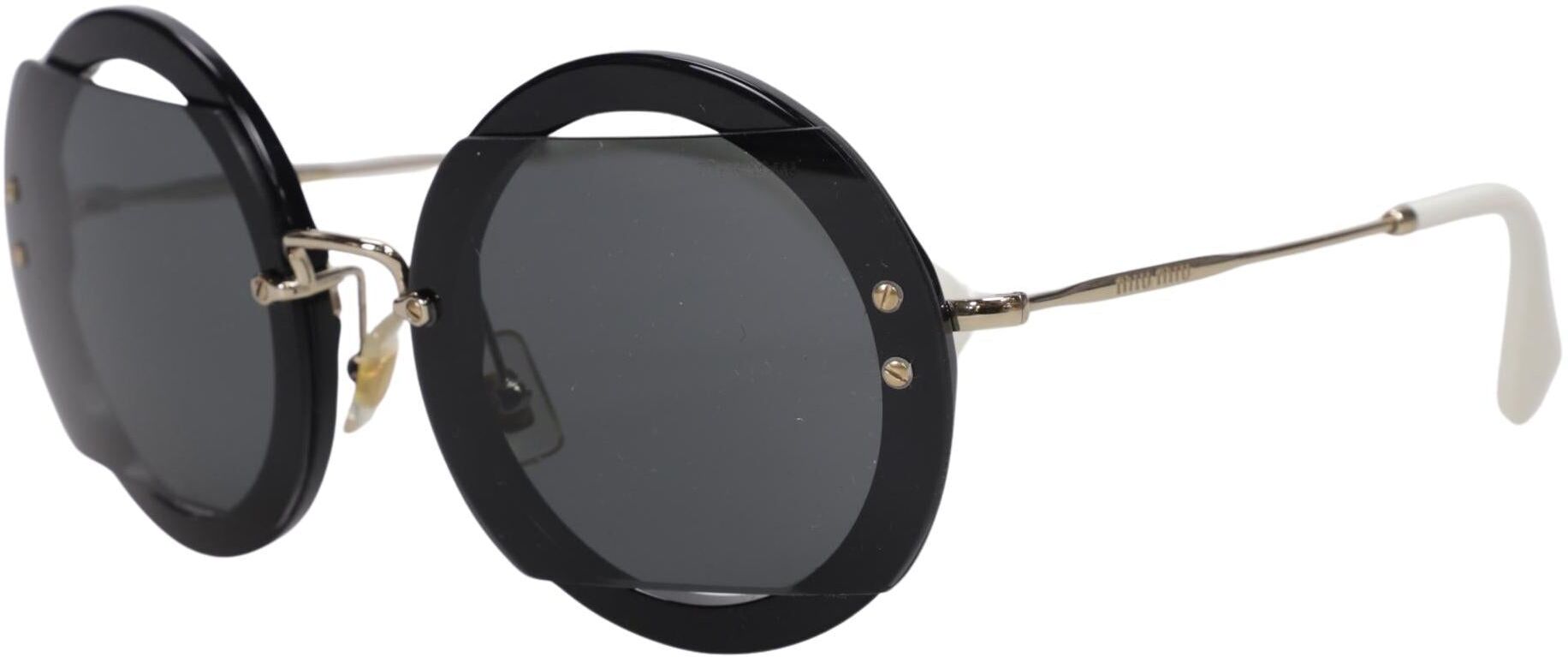 Miu Miu Damen Sonnenbrille, Schwarz - Second Hand