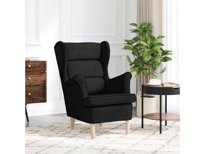 NLQMSU Sessel, schwarz, Polyesterstoff, 74 x 84 x 100 cm, bequem Strapazierfähiges Polyestergewebe, weiche Polsterung, vielseitiges Design für Wohnzimmer, Schlafzimmer, Büro