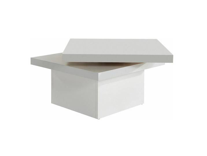 Feldmann-Wohnen Couchtisch Prag weiß 67 / 67 / 42cm, Weiß, Quadratisch,Quadratisch, 67x42x67 cm, Wohnzimmer, Wohnzimmertische, Couchtische