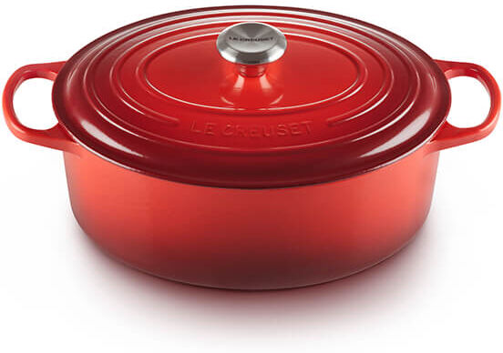 Le Creuset Signature Cerise Cast Iron 31cm Oval Casserole