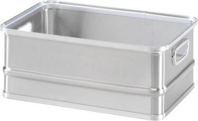 Transportkasten, stapelbar, ungelocht, 36 l