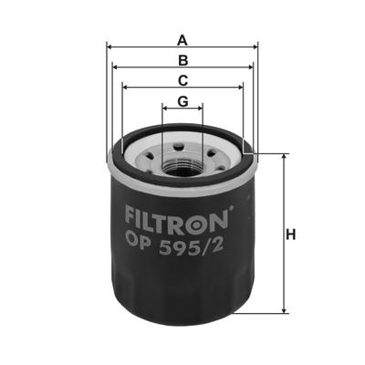 FILTRON Ölfilter OP 595/2 Anschraubfilter 65mm GewindemaßM20x1.5 für KIA HYUNDAI
