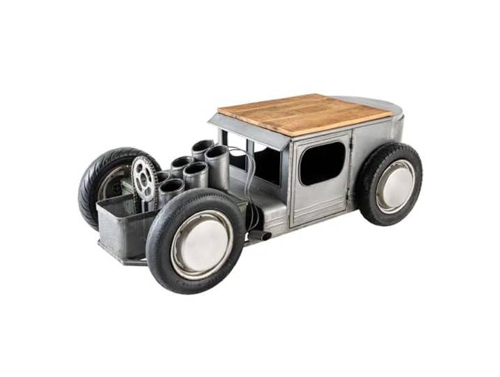 Riess Ambiente Couchtisch HOT Rod - 165x73cm - Natur - Mangoholz Stauraum Massiv, montiert, hochwertig, langlebig, individuelle Maserung, angenehme Haptik, Stahlgestell