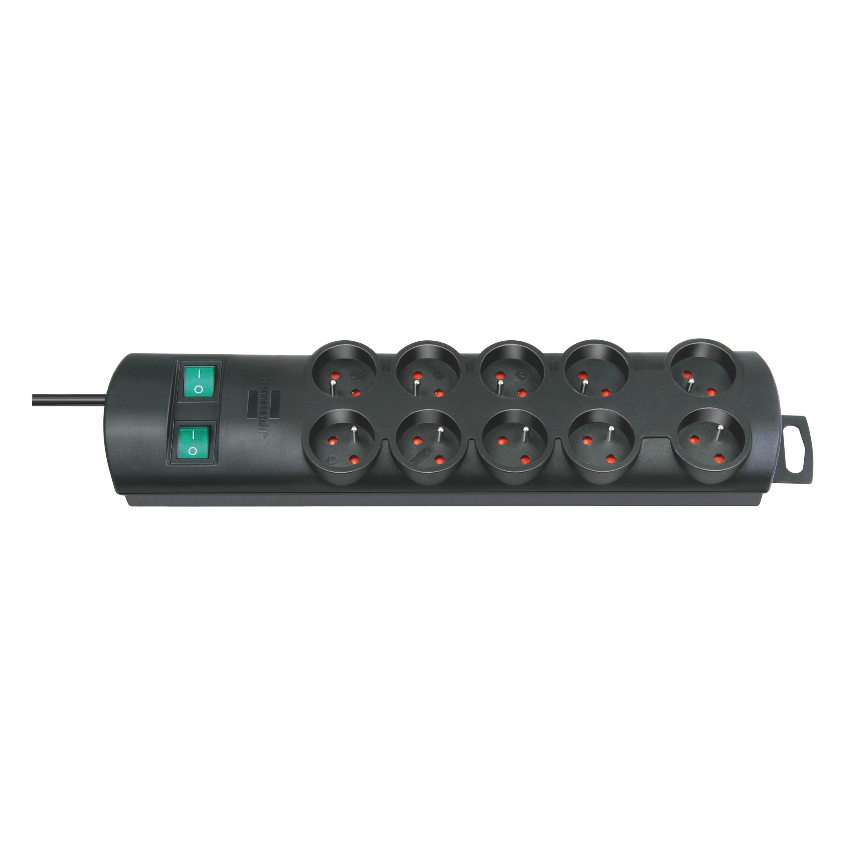 Brennenstuhl 1153304120 surge protector Black 10 AC outlet(s) (10x, Typ 13, 2 m) (1441020000)