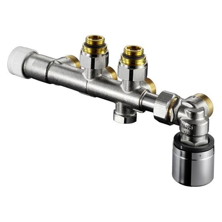 Oventrop OV Anschlussarmatur Multiblock T-RTL an Heizkörper mit IG 1/2Zoll Eckform (1184086)