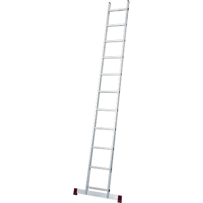 Anlegeleiter KRAUSE "Corda", grau (aluminiumfarben), B:70cm H:205cm L:310cm, Aluminium, Leitern, 11 Sprossen
