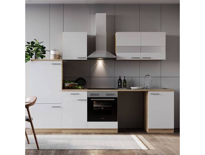 Cuisine Merle I 280cm Blanc/Blanc