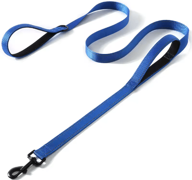 Inspire Picks Heavy Duty Double Handle Dog Leash For Training & Walking blue 2.5x150cm