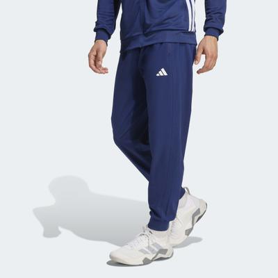 Sporthose ADIDAS PERFORMANCE "WORKOUT ESSENTIALS FLEX WOVEN", Herren, Gr. 3XL, N-Gr, blau (dunkelblau, normal, gr.), Obermaterial: 87% Polyester, 13% Elasthan, Hosen Sporthose, mit climacool Technologie, Normal-weite Passform