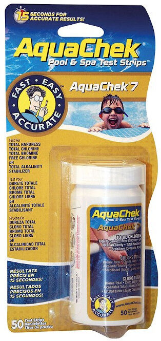 Boîte de 50 bandelettes d'analyse AquaChek 7-en-1 piscine et spa