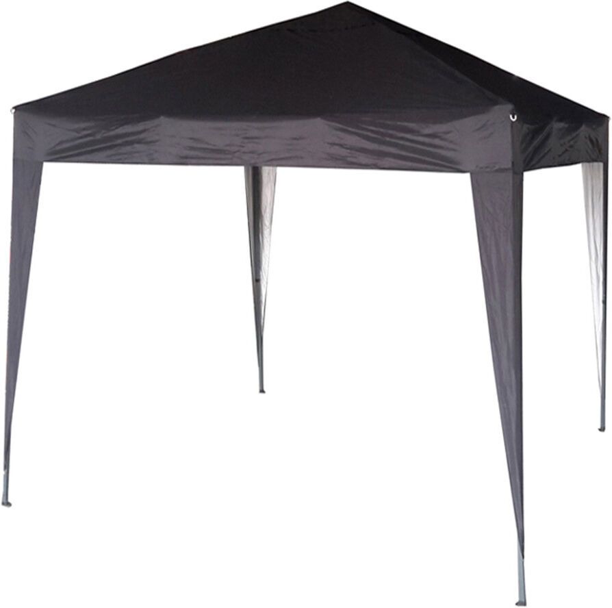 Dakota Fields Janvey 2m x 2m Aluminium Pop-Up Gazebo Black 200cm W X 200cm D X 255cm H