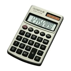 Olympia LCD 1110E Taschenrechner 10 stellig mit Euro Umrechnung Silber