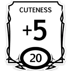 Crit Stones Stat Block Cute Sticker
