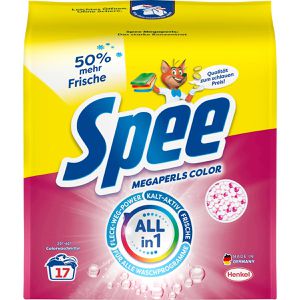 Spee Waschmittel Megaperls, Color 4+1, Pulver, ökologisch, 1,02 kg, Waschladungen 17