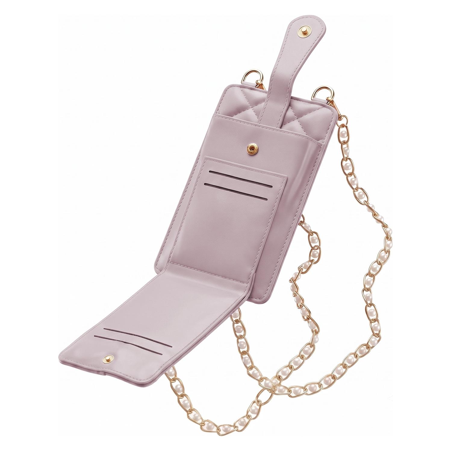 OEM Gesteppte Handtasche / Handytasche 19 x 10,5 x 2 cm, LILA (GSM275976)