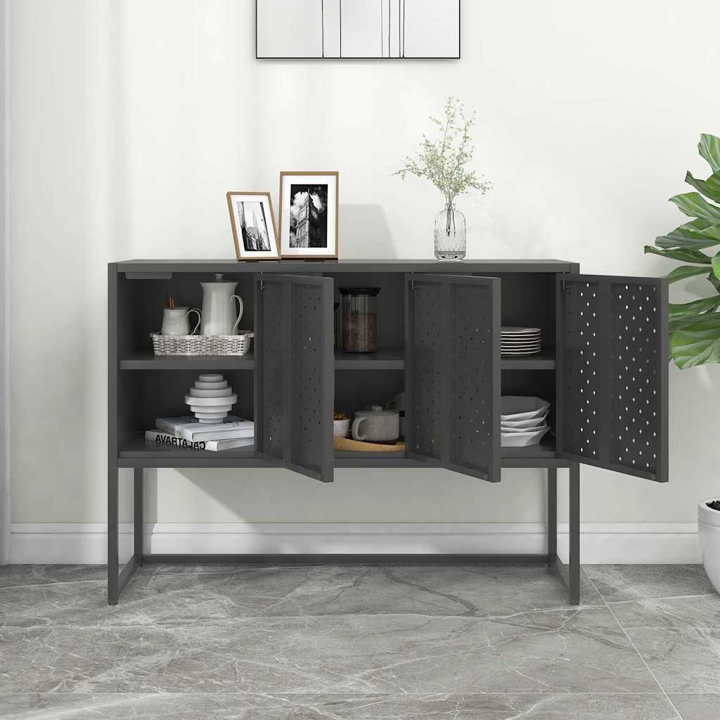 vidaXL Buffet Anthracite 105x35x75 cm Acier