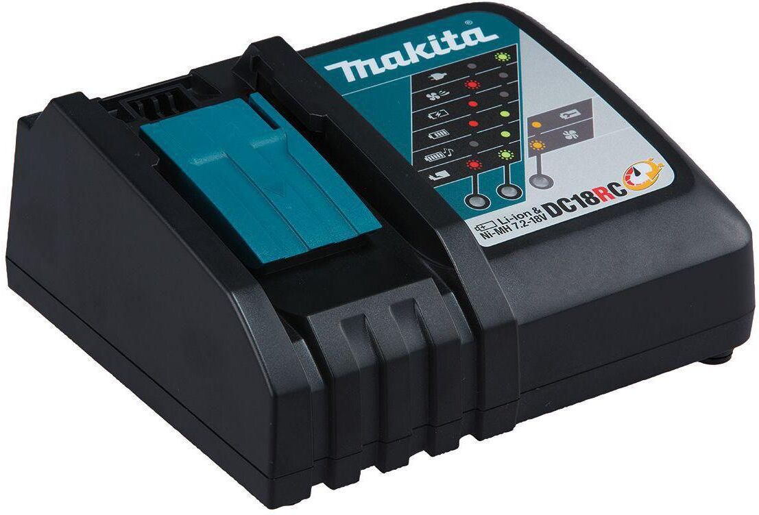 Werkzeug-Akku-Ladetechnik MAKITA "DC18RC 44665 - 18 V", blau (weiß, neutral), Ladegeräte, Werkzeug-Akku-Ladetechnik weiß, neutral Einheitsgröße