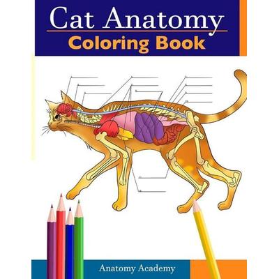 Cat Anatomy Coloring Book, Taschenbuch von Anatomy Academy, Muze Publishing, 978-1-914207-48-8