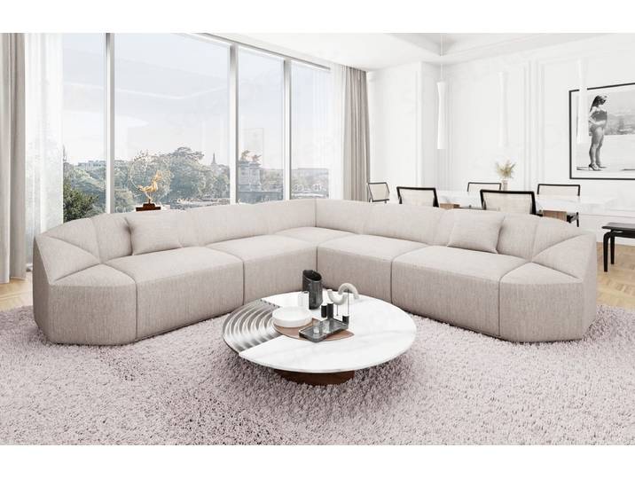 Stoff Ecksofa Cabrera L-Form
