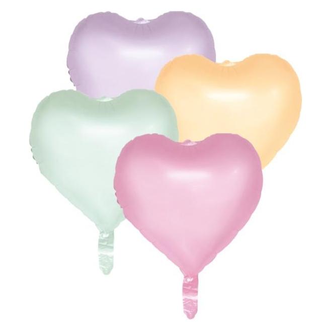 Fiesta Folienballons in Herzform- Aquarelle Herzen (4x) (4489)