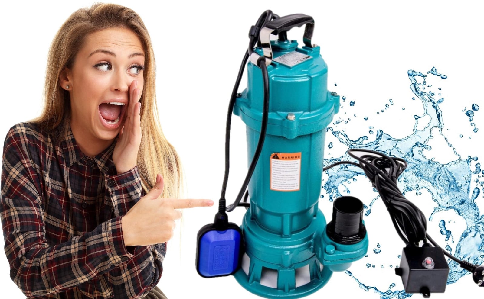 IBO Furiatka 1100 dompelpomp met hakselaar en vlotter