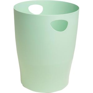 Exacompta Papierkorb 45380D, ECOBIN AutentiK, grün, rund, aus Kunststoff, 15 Liter