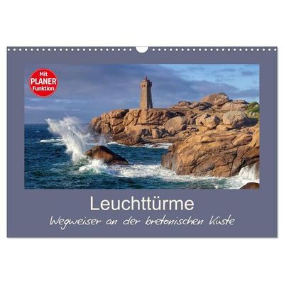 Leuchttürme - Wegweiser an der bretonischen Küste (Wandkalender 2027 DIN A3 quer), CALVENDO Monatskalender