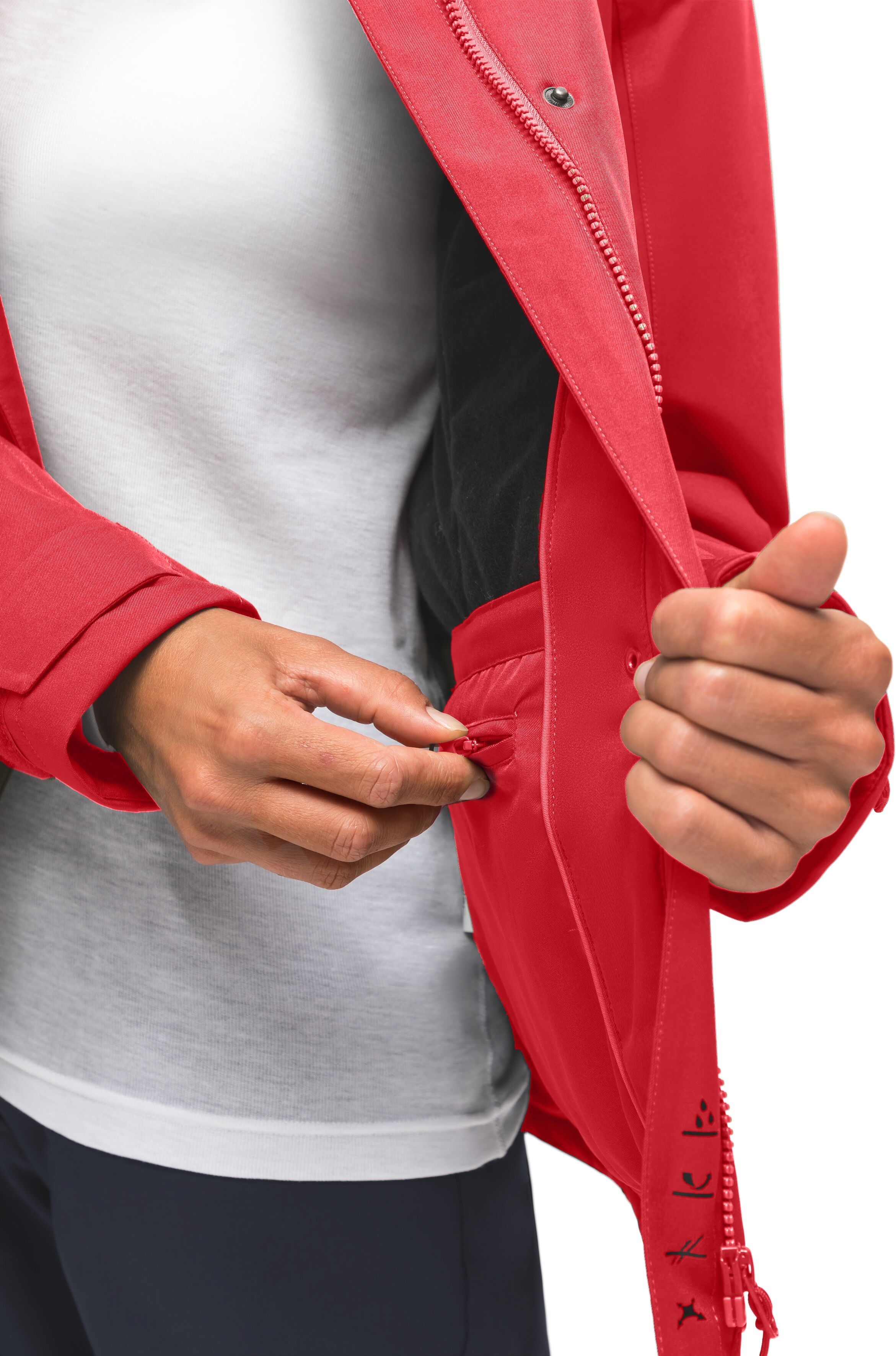 Maier Sports "Lisbon" warme Damen Jacke, wattierte Regenjacke, wasserdicht + atmungsaktiv