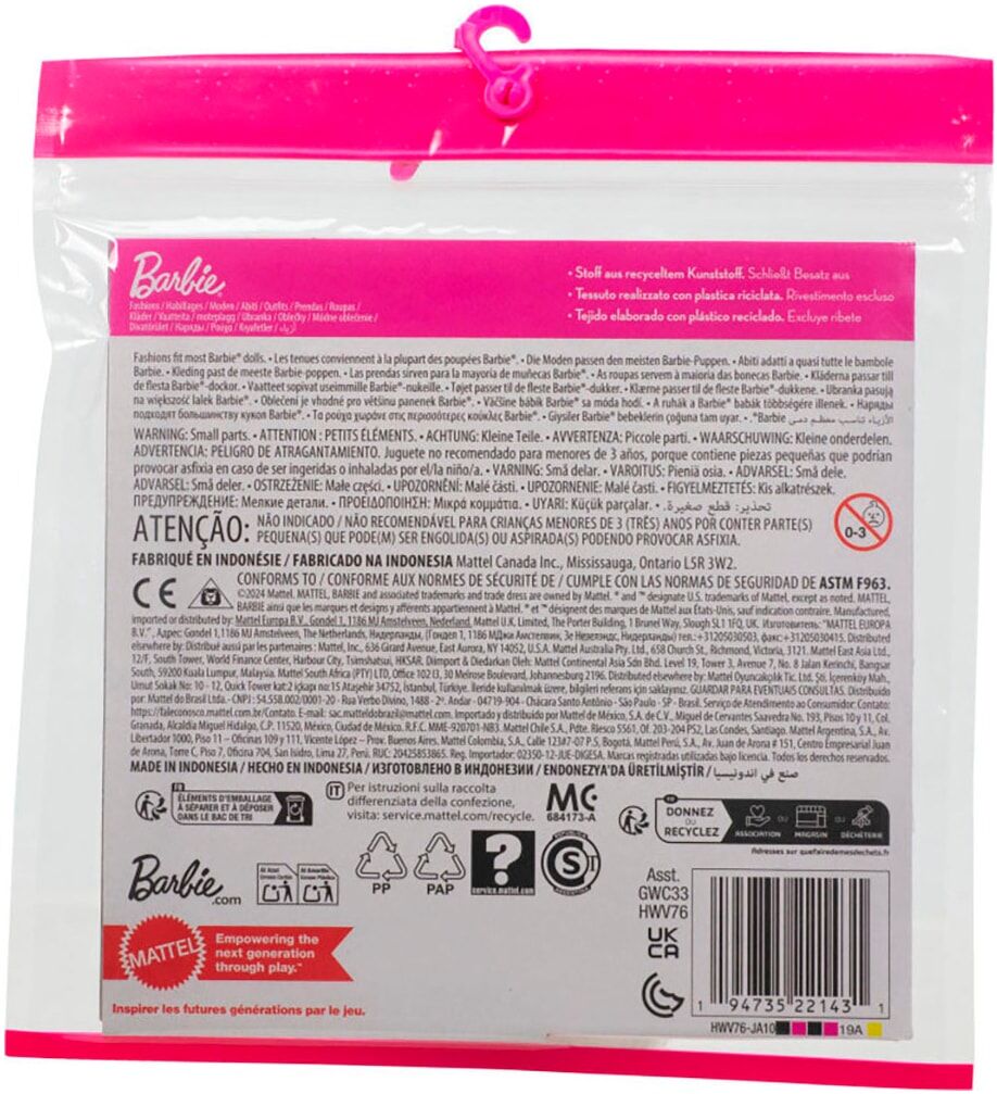 Puppenkleidung BARBIE "Barbie Fashions, Barbie-Mode, Set mit Braut-Outfit", weiß, Puppenkleidung, Kinder, Puppenkleidung, für Barbie-Puppe am Hochzeitstag