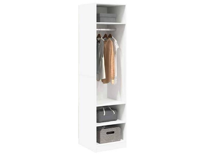 Meuble vêtements Blanc - Garde-robe - Grand espace - Armoire penderie - Blanc - 50x50x200cm - Bois d'ingénierie 48611
