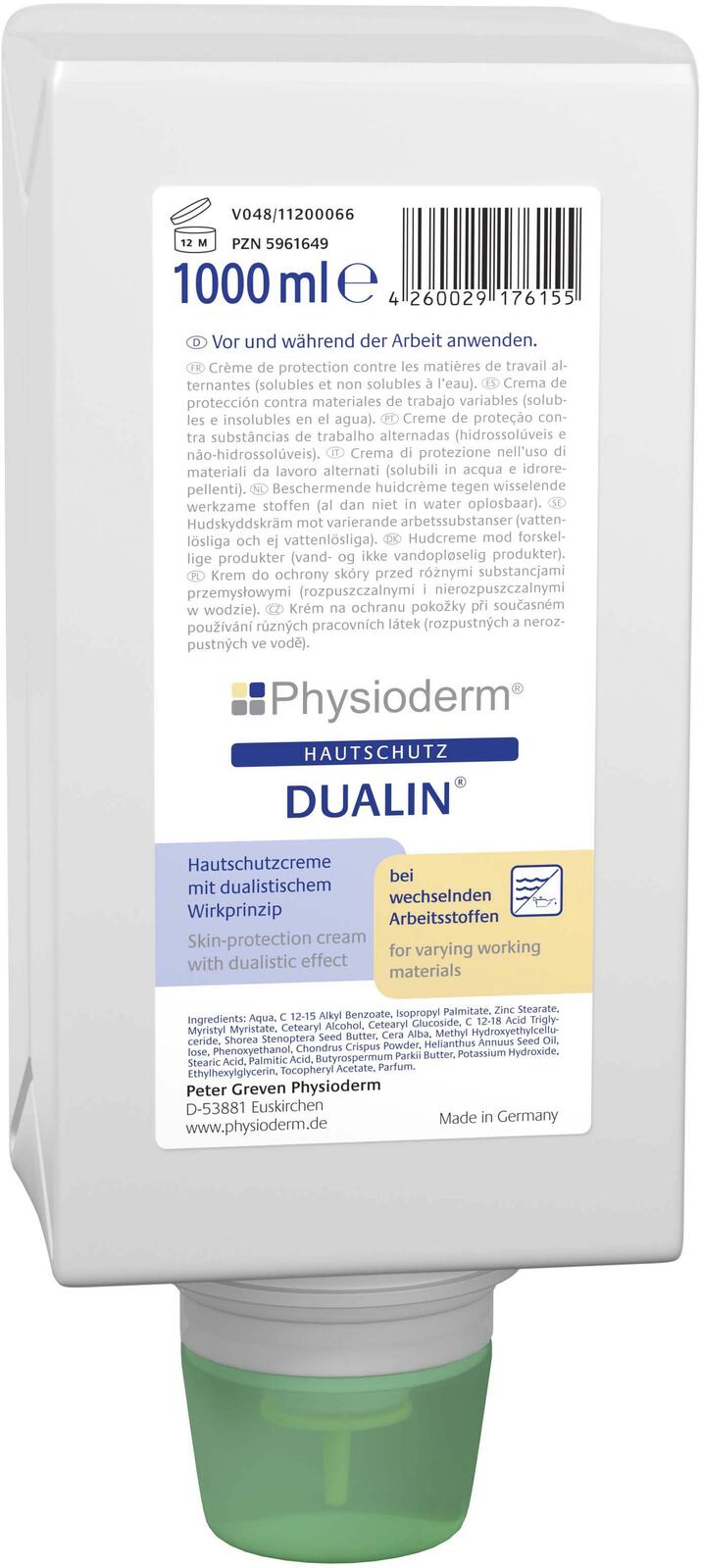 Physioderm® Hautschutzcreme DUALIN® 1,0 l 14023002
