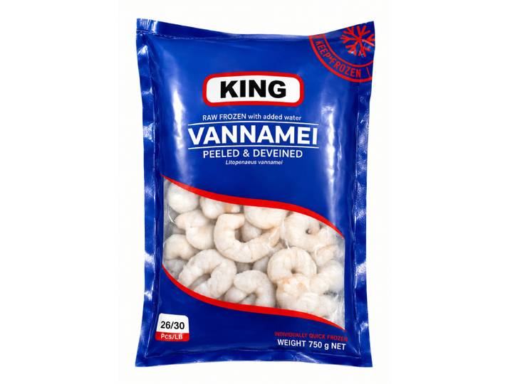 Crevettes Vannamei 26/30 - 750 g