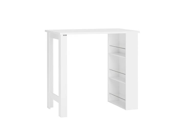 Table haute de bar effet bois blanc