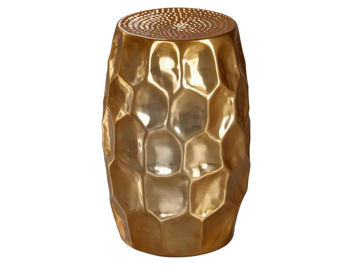 Mid.you Beistelltisch, Gold, Metall, rund, 30x47x30 cm, Wohnzimmer, Wohnzimmertische, Beistelltische, Beistelltische Metall