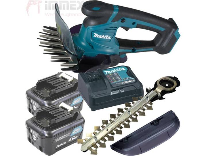 Makita UM600DSMEX Cisaille à gazon et à broussaille sans fil 10\,8 V / 2x 4\,0 Ah batteries + chargeur