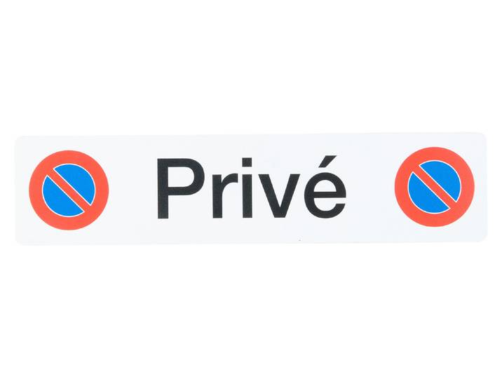 Schild Privée Symbol 24.5 × 5.8 × 0.1 cm